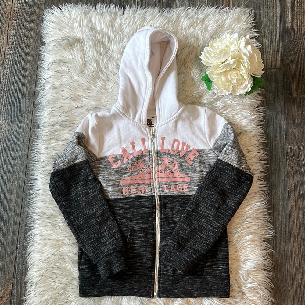 Girls zip up sweater